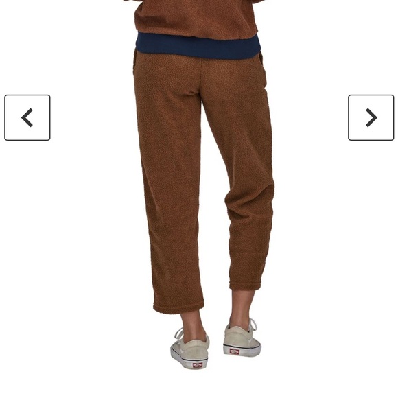 NWT Patagonia Women’s Shearling Crops | Medium | Beer bottle brown - Picture 3 of 4